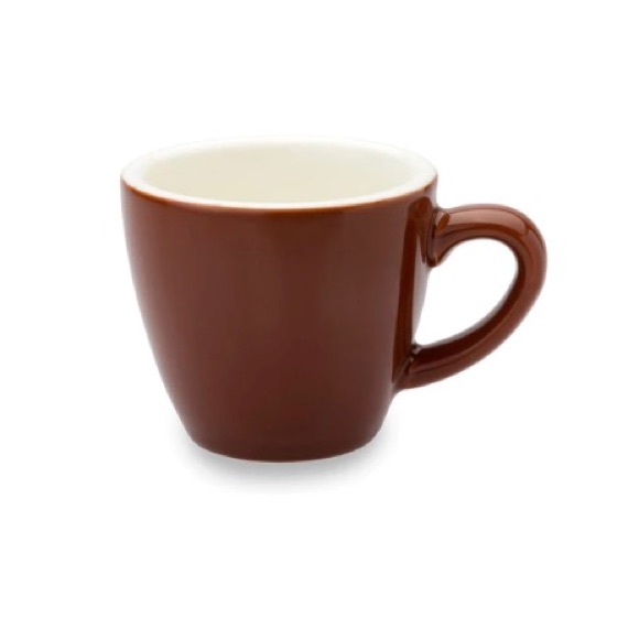 Set of 5 ACF Brown 3oz Cup & Saucers - THE WORLD'S BEST PORCELAIN CUPS - Picture 2 of 10